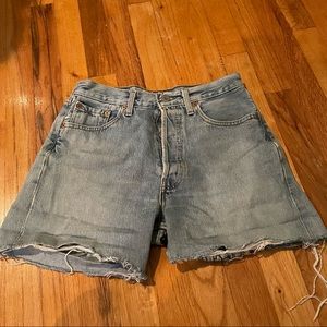 vintage patchwork 501 levis shorts